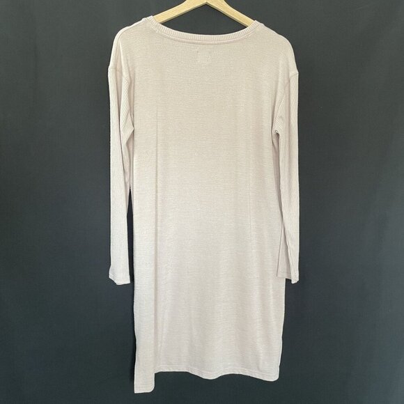 GAP soft pink long tunic style sweater top women's size small casual v-neck - Picture 8 of 8
